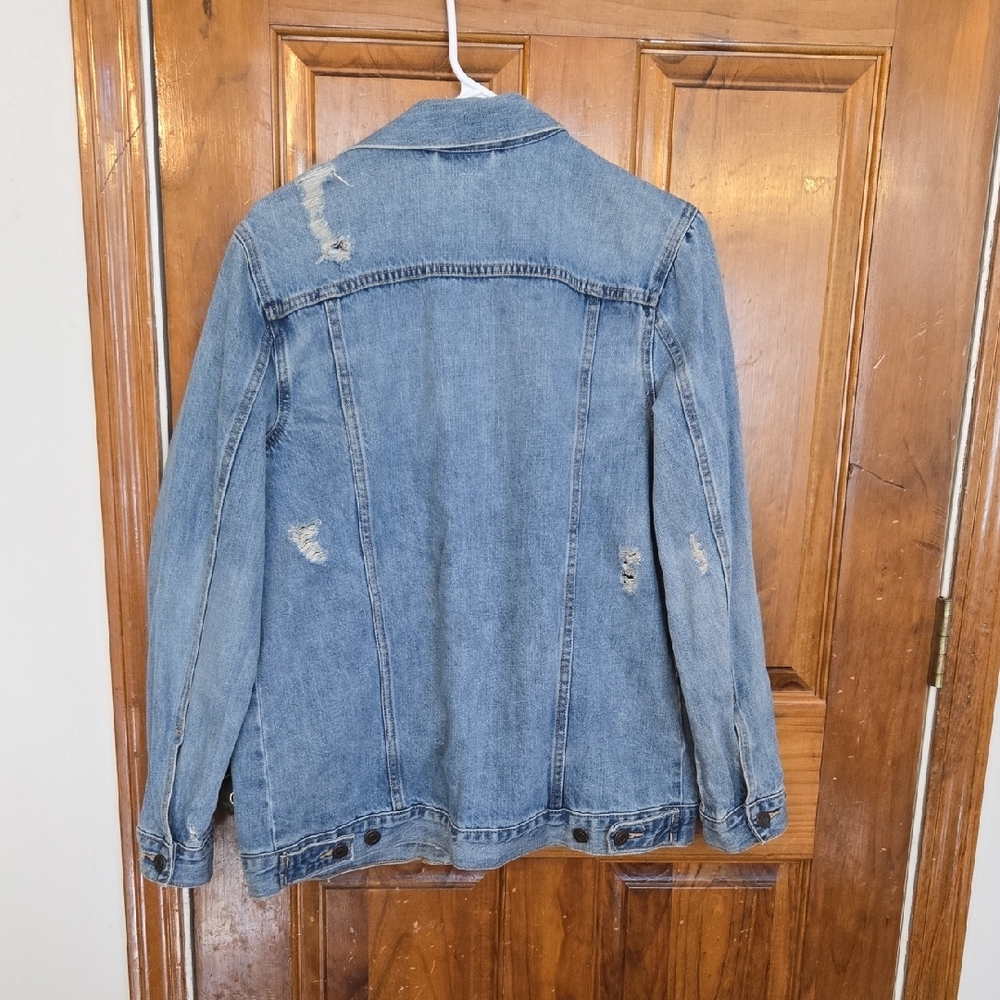 Gap 1969 Blue Denim Jacket Womens Sz Medium EUC - Picture 7 of 10